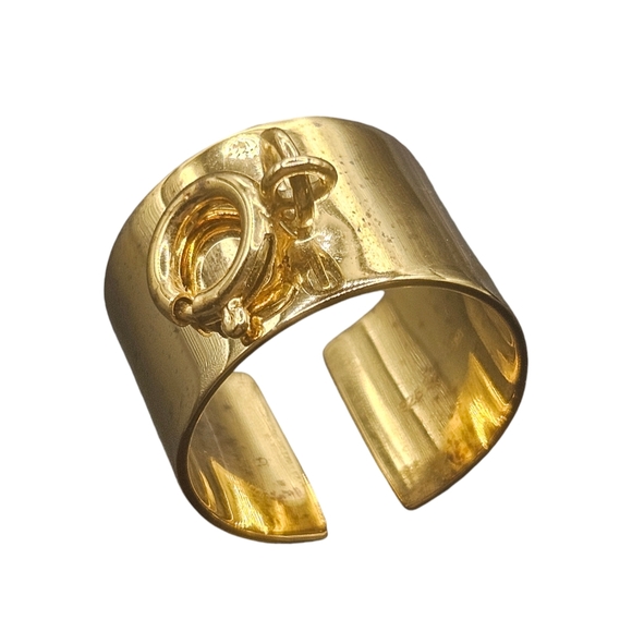 Gold Open Ring - Picture 1 of 9
